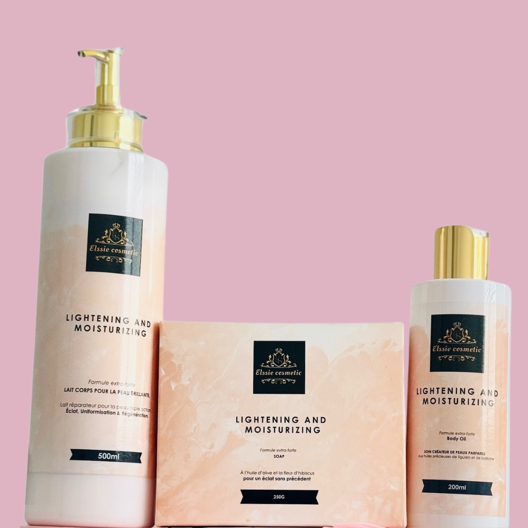 3 Piece Body Lotion, Oil & Lush Silk Bar Set